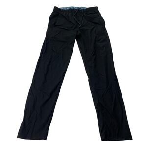 Rhone Mens Sz Medium Pursuit Pants Black Athletic Fit Nylon Jogger Pants